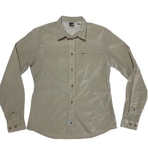 North Face Womens Size Medium Gorpcore‎ Utility Front Button Shirt Back Vented